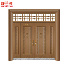 Exterior steel Malaysia galvanized steel door with window